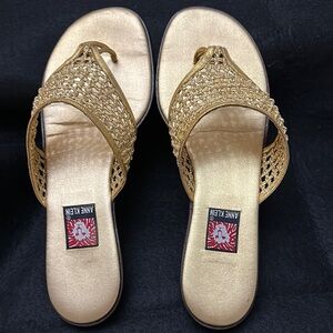 Anne Klein Women's Gold Sandals